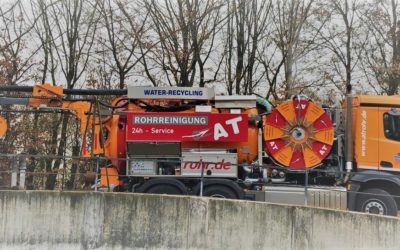 Kanalreinigungsfahrzeug mit Wasserrückgewinnung